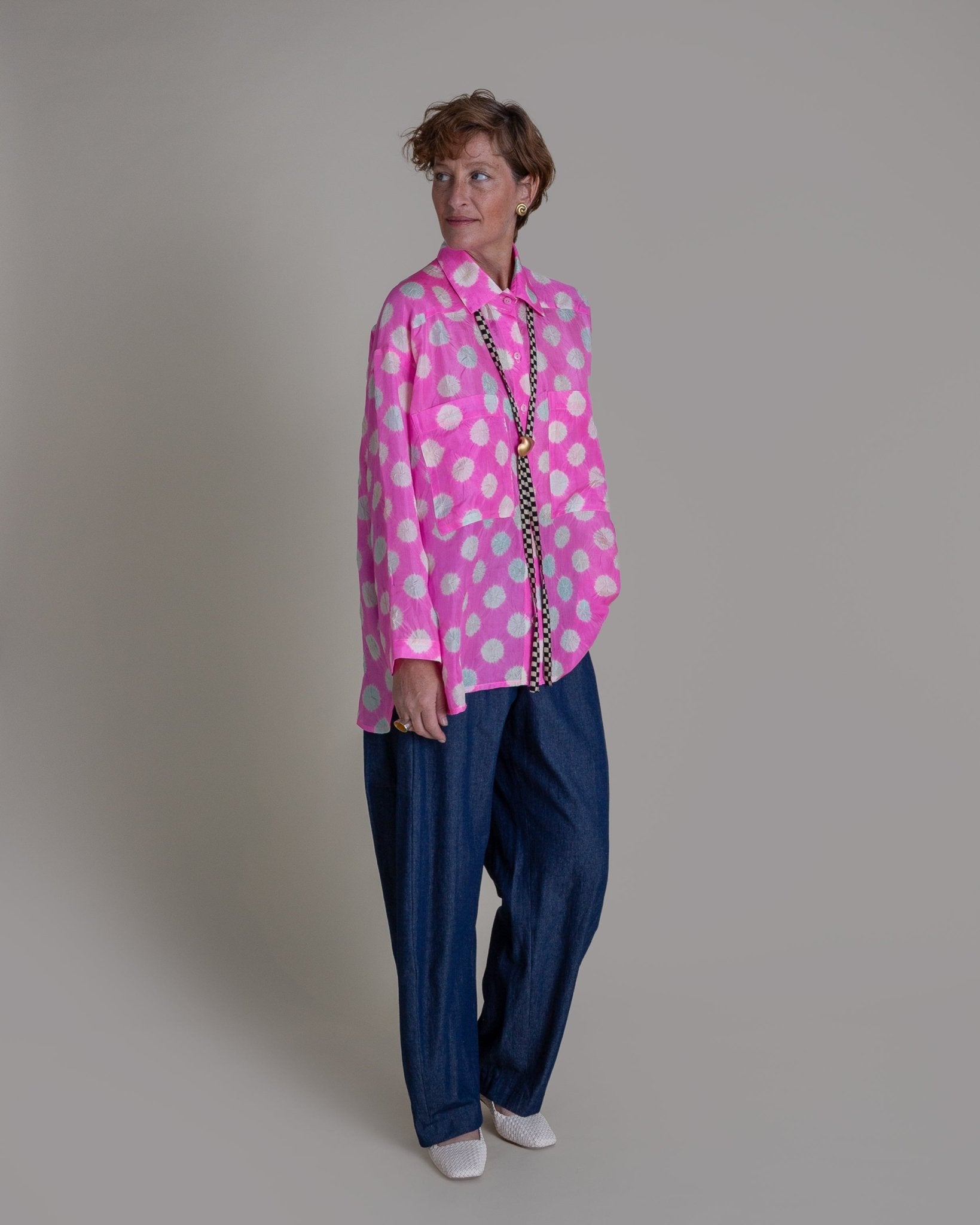 Big Shirt in Vintage Japanese Silk Tie DyeBig Shirts