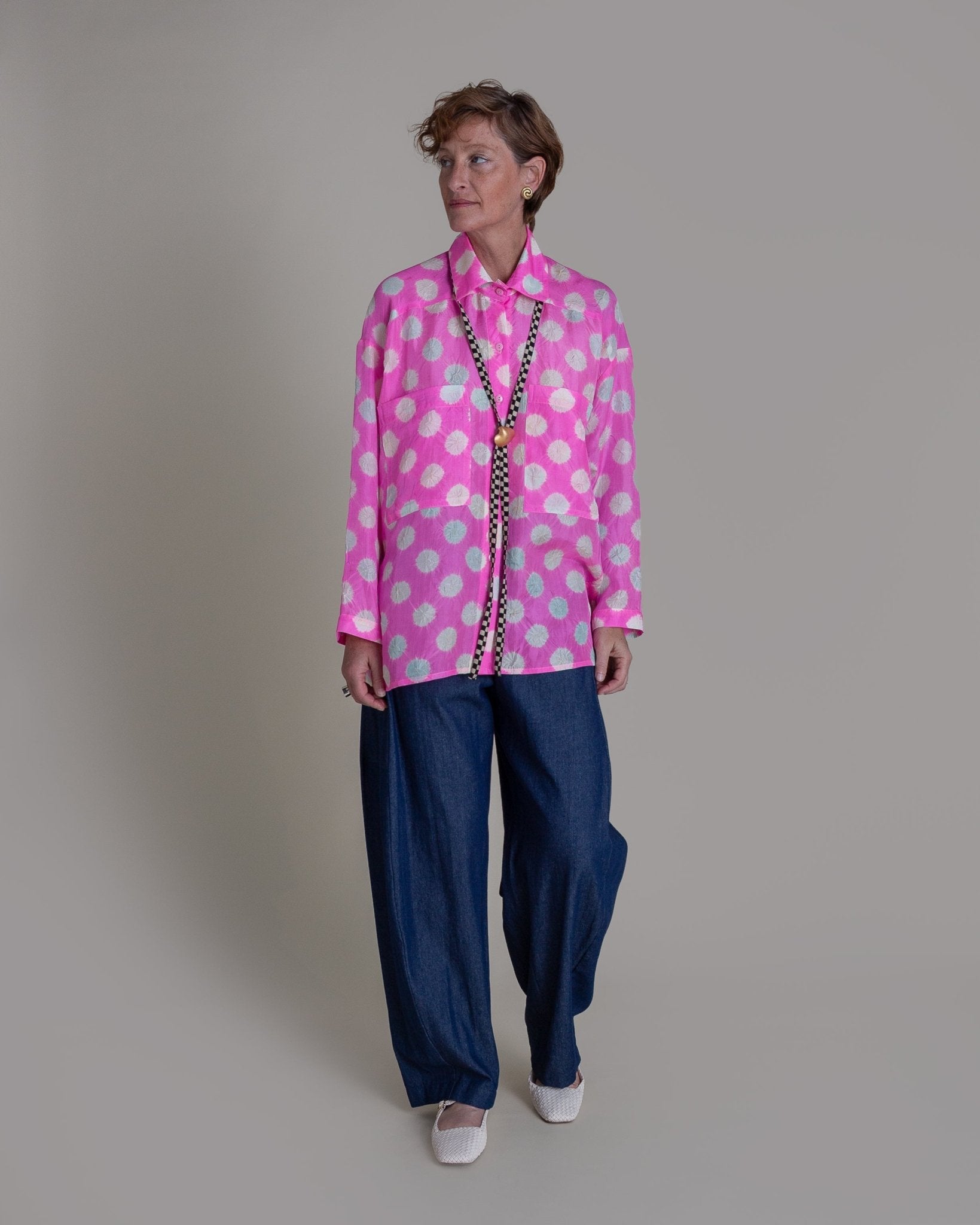 Big Shirt in Vintage Japanese Silk Tie DyeBig Shirts