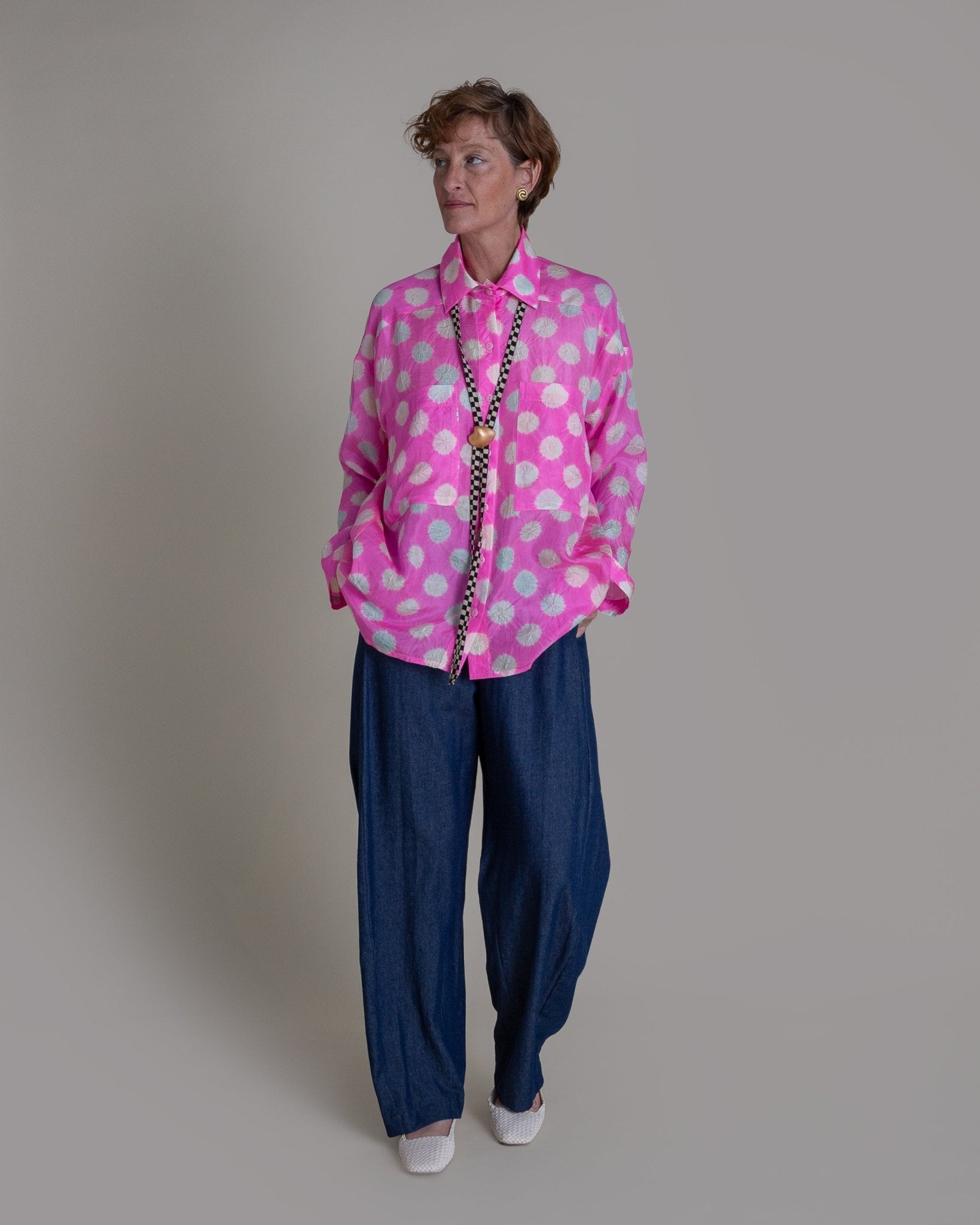 Big Shirt in Vintage Japanese Silk Tie DyeBig Shirts