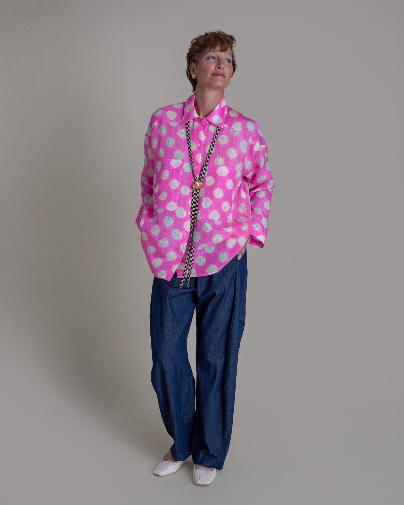 Big Shirt in Vintage Japanese Silk Tie DyeBig Shirts
