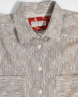 Big Shirt in White and Black Striped Cotton SeersuckerBig Shirts
