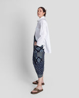Big Shirt in White Cotton with Subtle Silver StripeBig Shirts