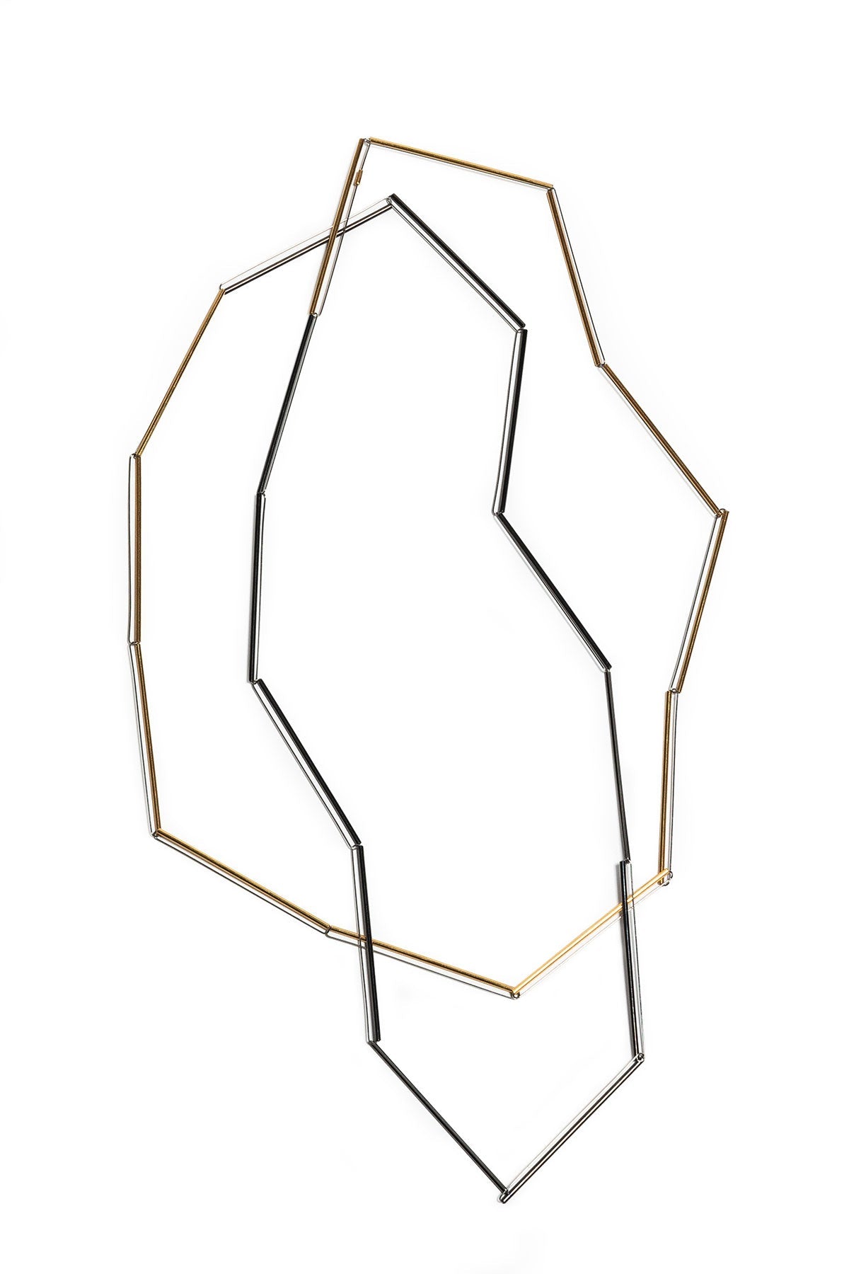 Biliena Gold & Gunmetal NecklaceStatement Necklaces