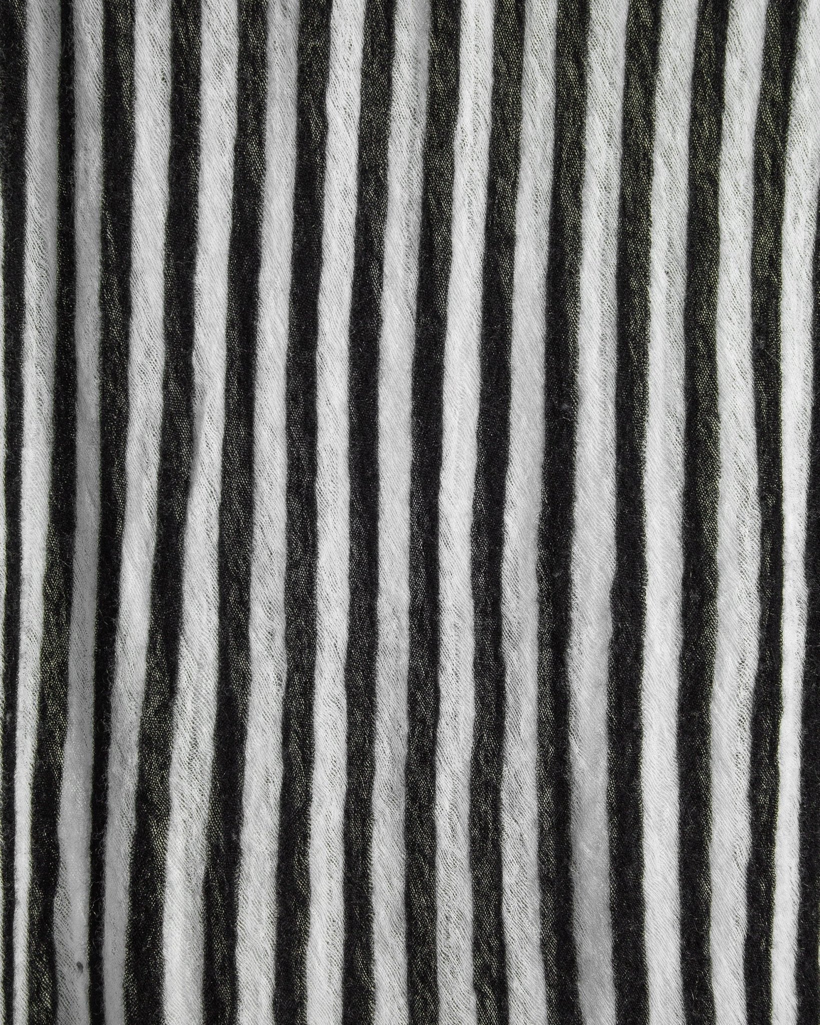 Black and White Striped Cashmere Scarf or StoleScarves