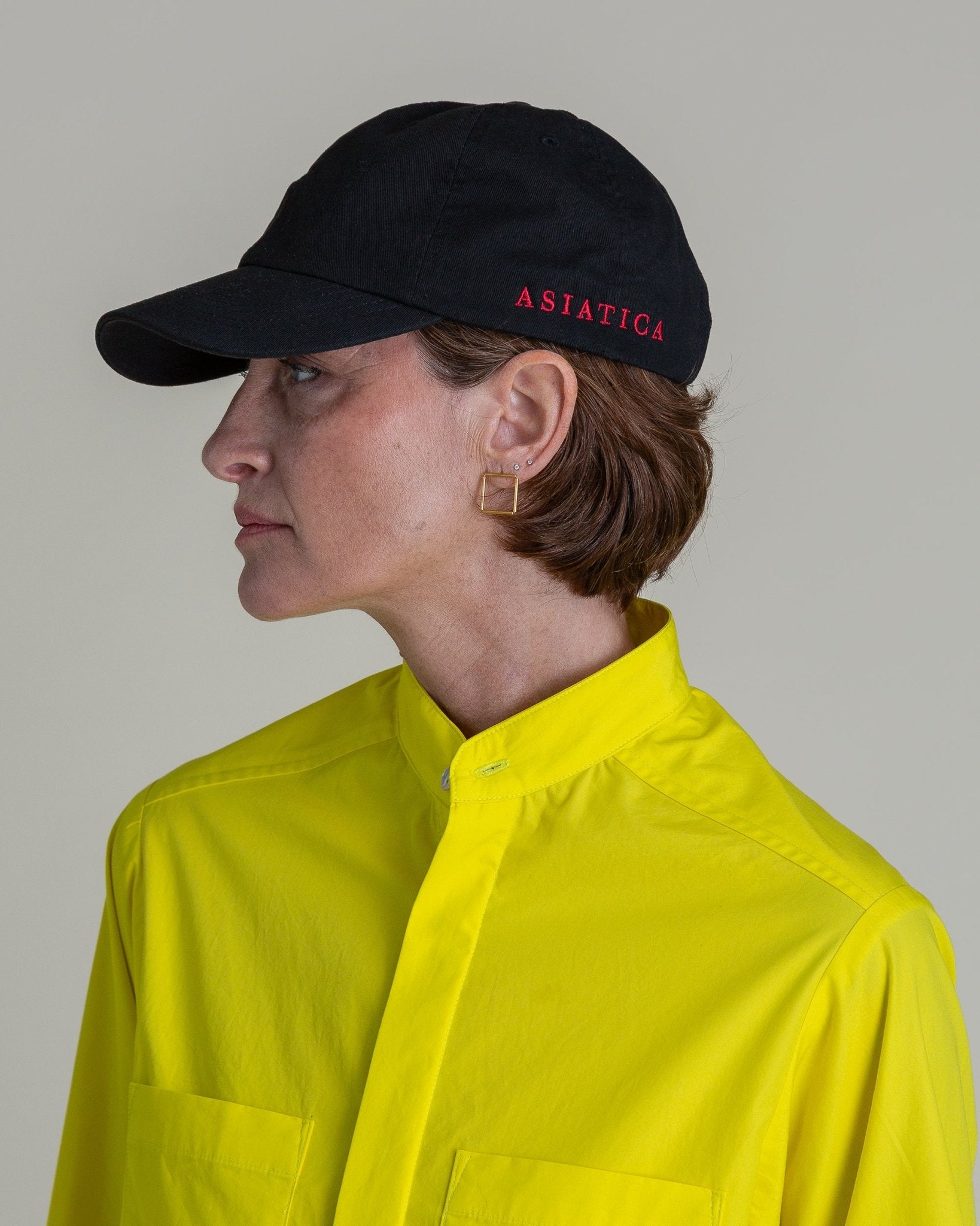 Black Ballcap with Vintage Silk Patch