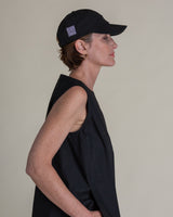 Black Ballcap with Vintage Silk Patch