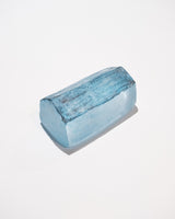 Icy-Looking Clear Glass House  With Blue Roof- Long