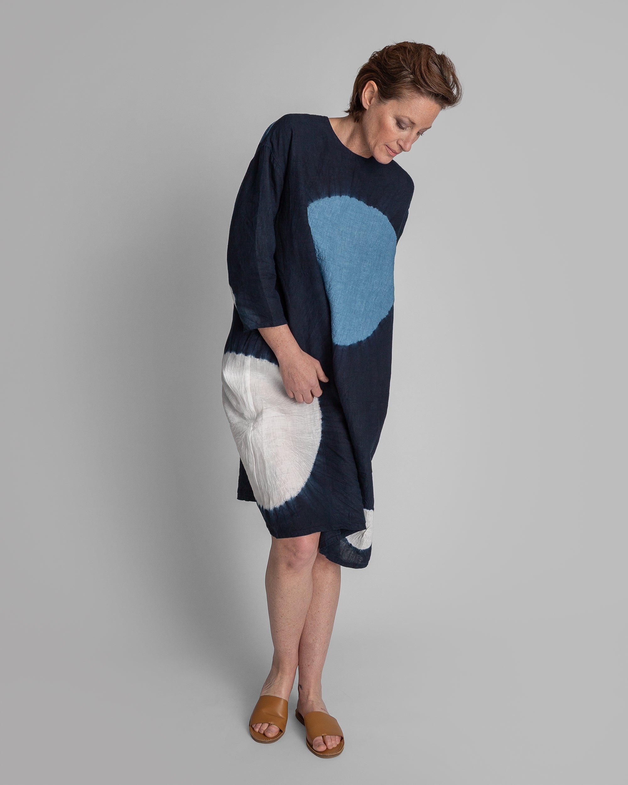 Japanese Linen Tie-Dyed Dress