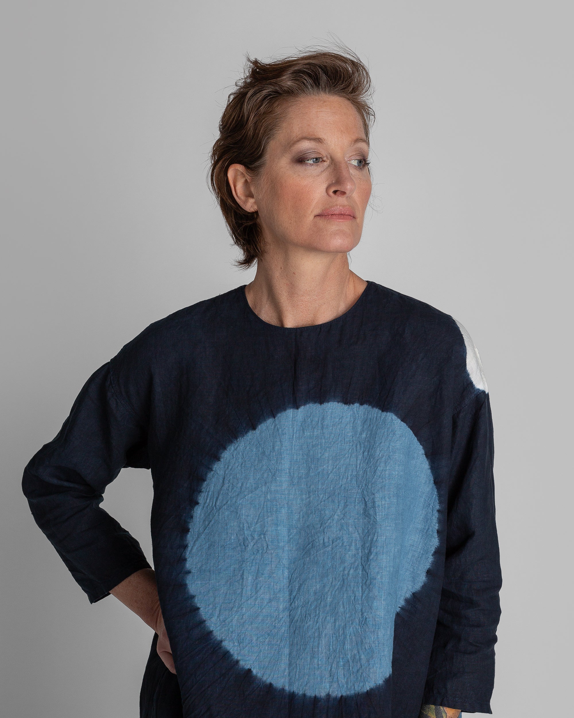 Japanese Linen Tie-Dyed Dress