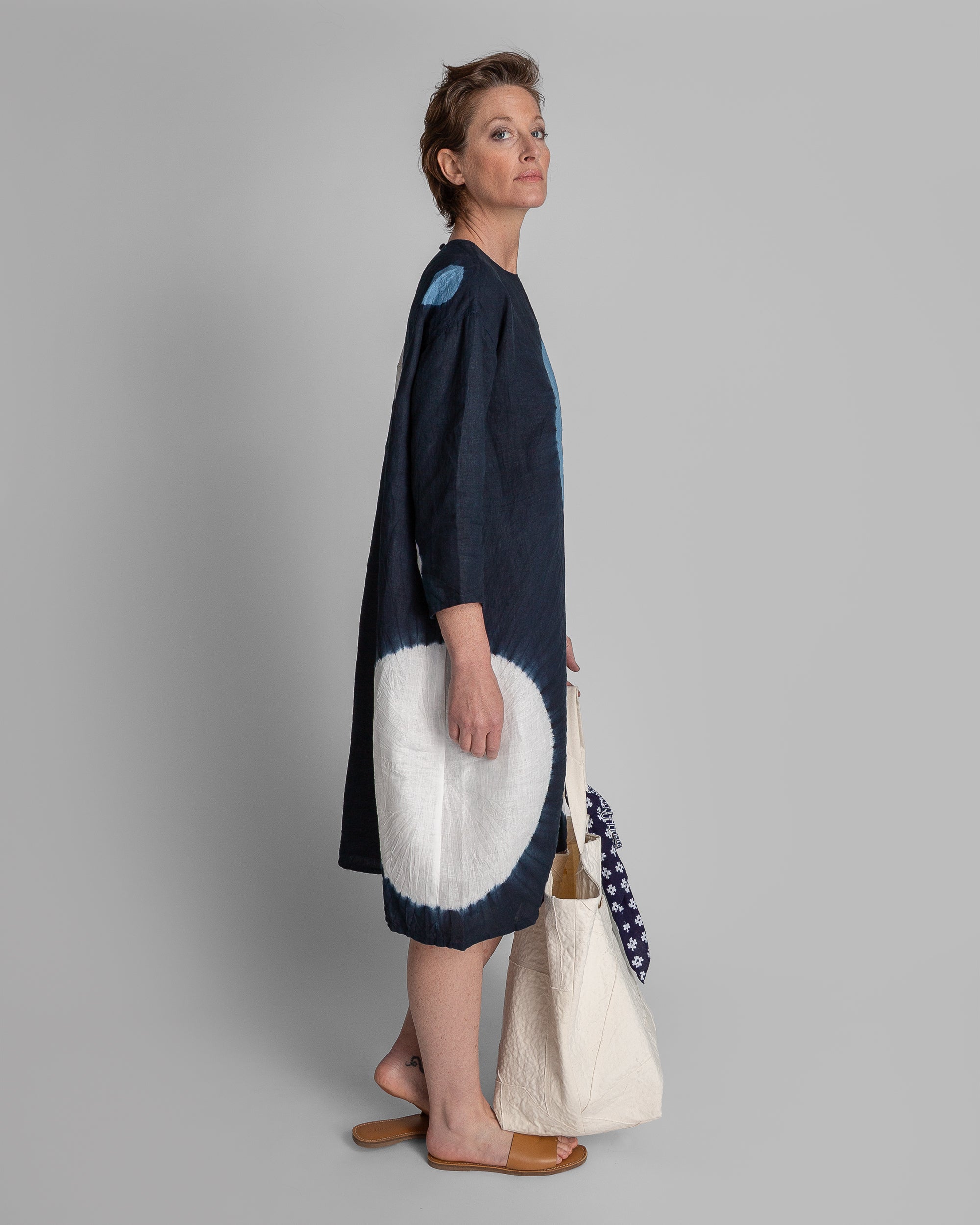 Japanese Linen Tie-Dyed Dress