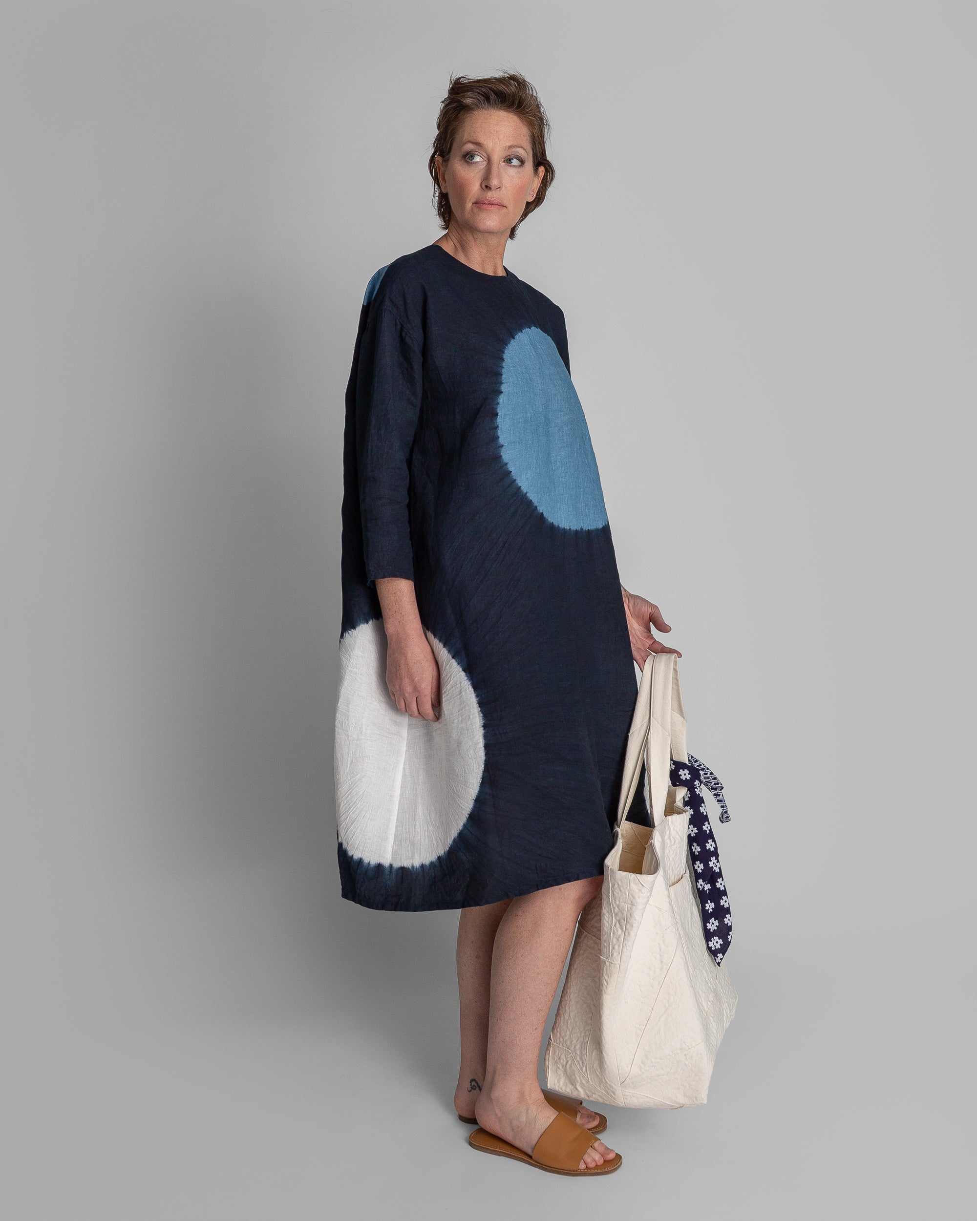 Japanese Linen Tie-Dyed Dress