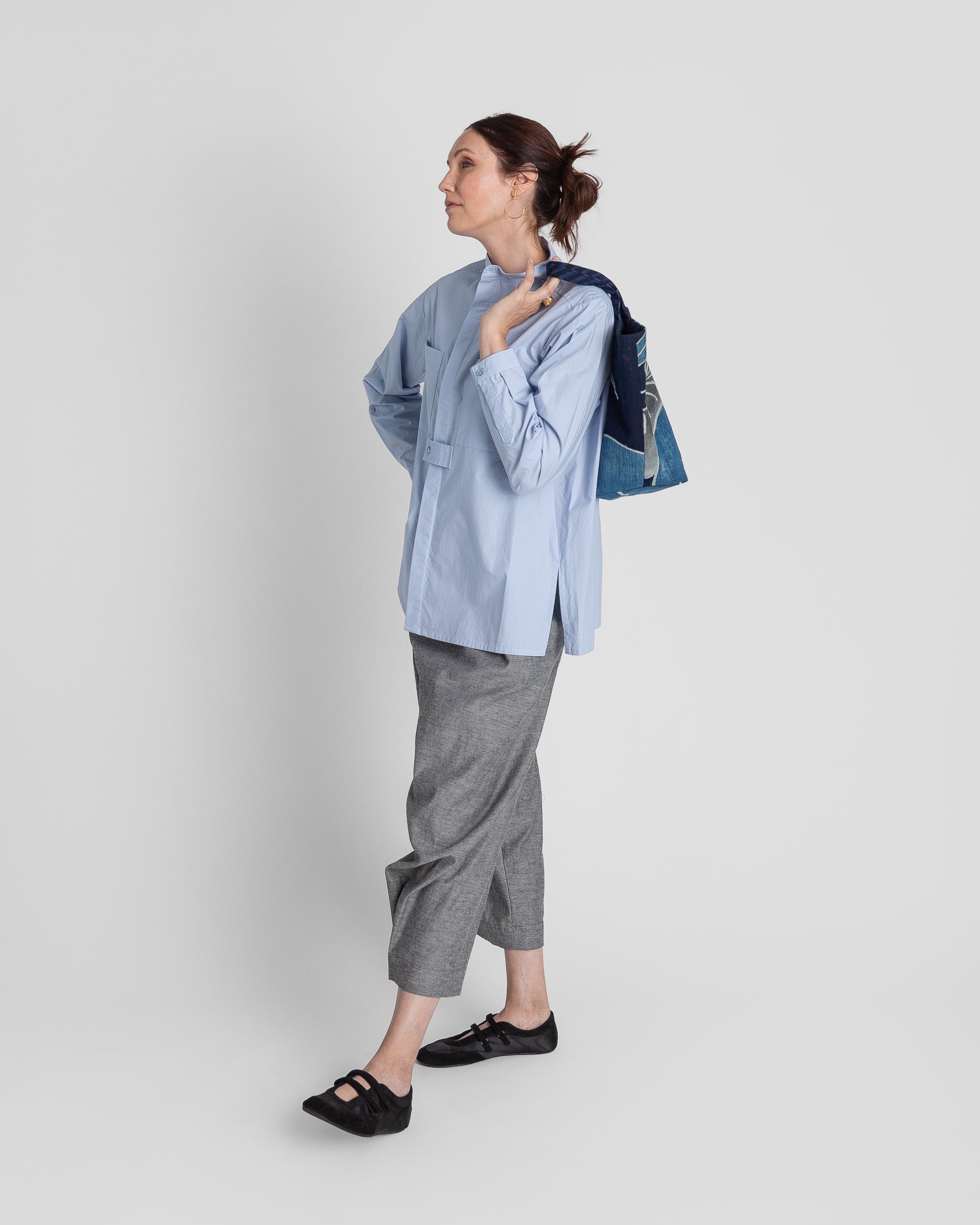 Mini Tote in Vintage Japanese Indigo Cotton