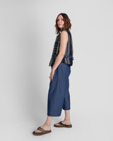 Japan Vest in Vintage Japanese Cotton Ikat Mix
