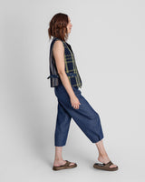 Japan Vest in Vintage Japanese Cotton Ikat Mix