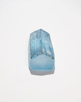 Icy-Looking Clear Glass House  With Blue Roof- Long
