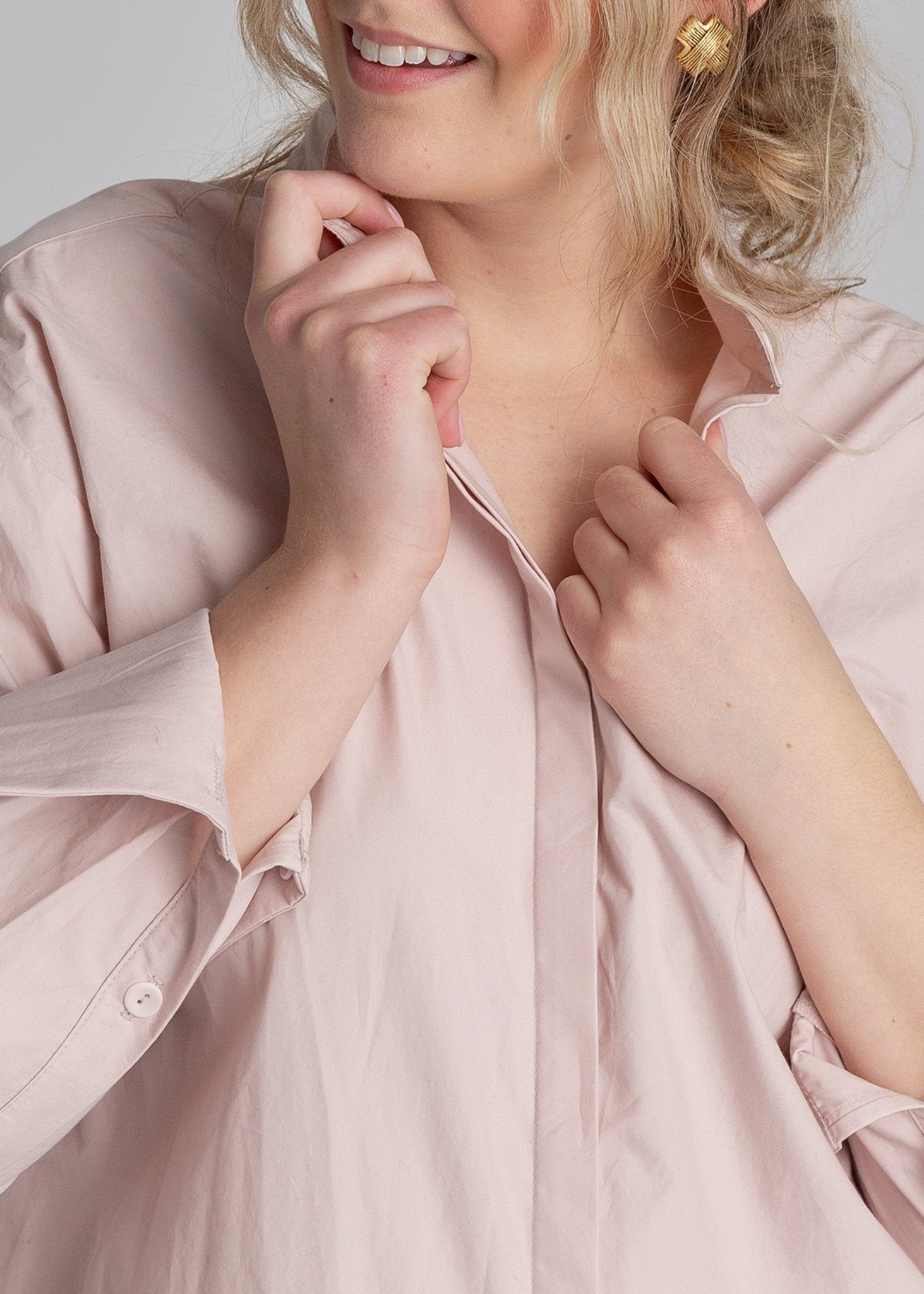 Blush Poplin Madison Shirt