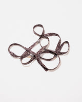 Skinny Ribbon Tie in Vintage Japanese Burgundy and Blue-gray Printed Silk No.104