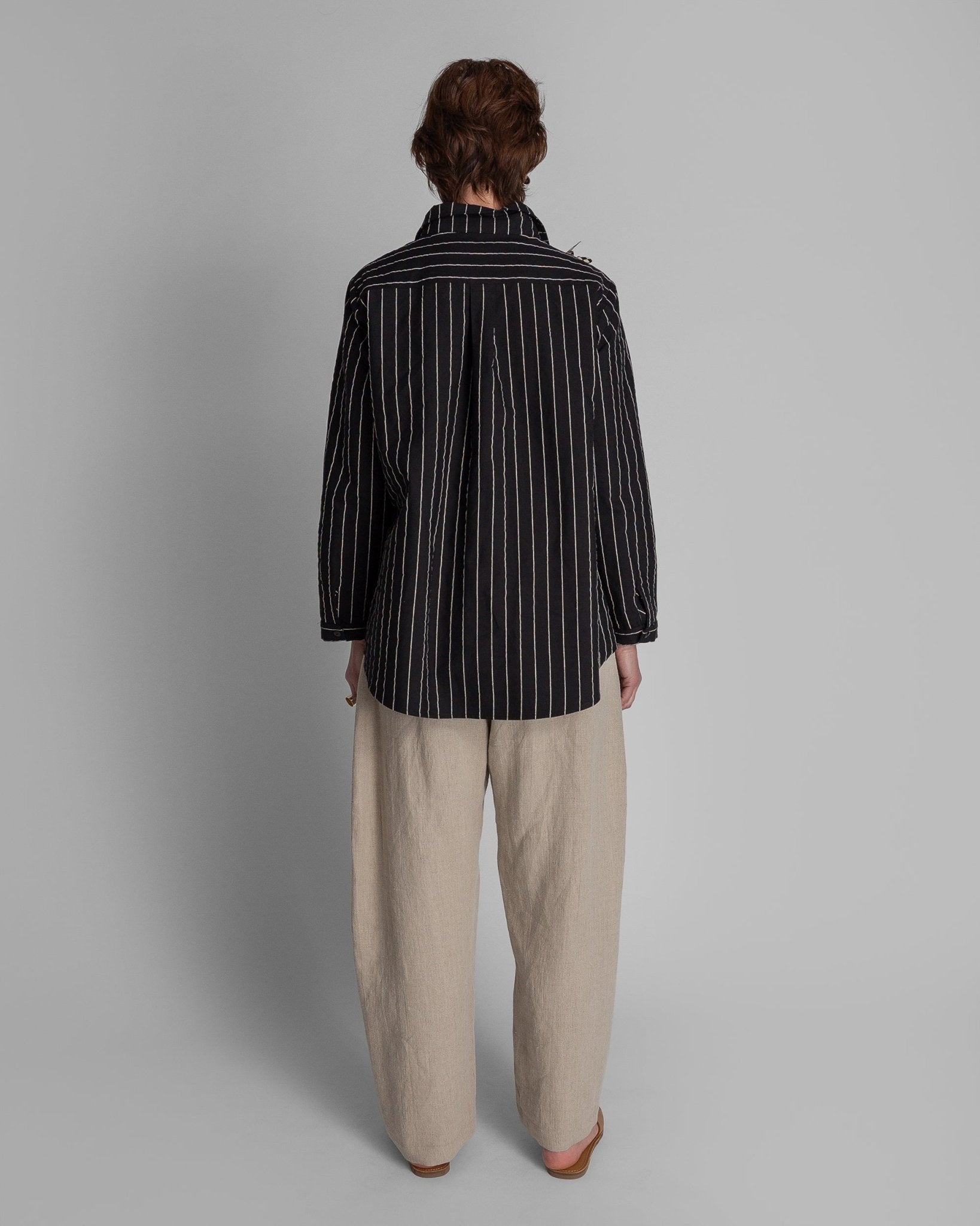 Casual Jacket in Black Nuno CottonChore Jacket