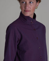 Casual Jacket in Deep Red and Navy SeersuckerCasual Jacket
