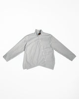 Points Shirt in Charcoal Striped Cotton