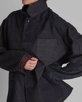 Chore Jacket in Vintage Japanese Indigo IkatsChore Jacket