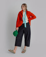 Christina Jacket in Coral Cotton Poplin