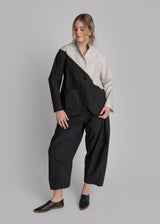 Christina Jacket in Pieced Cotton Poplin