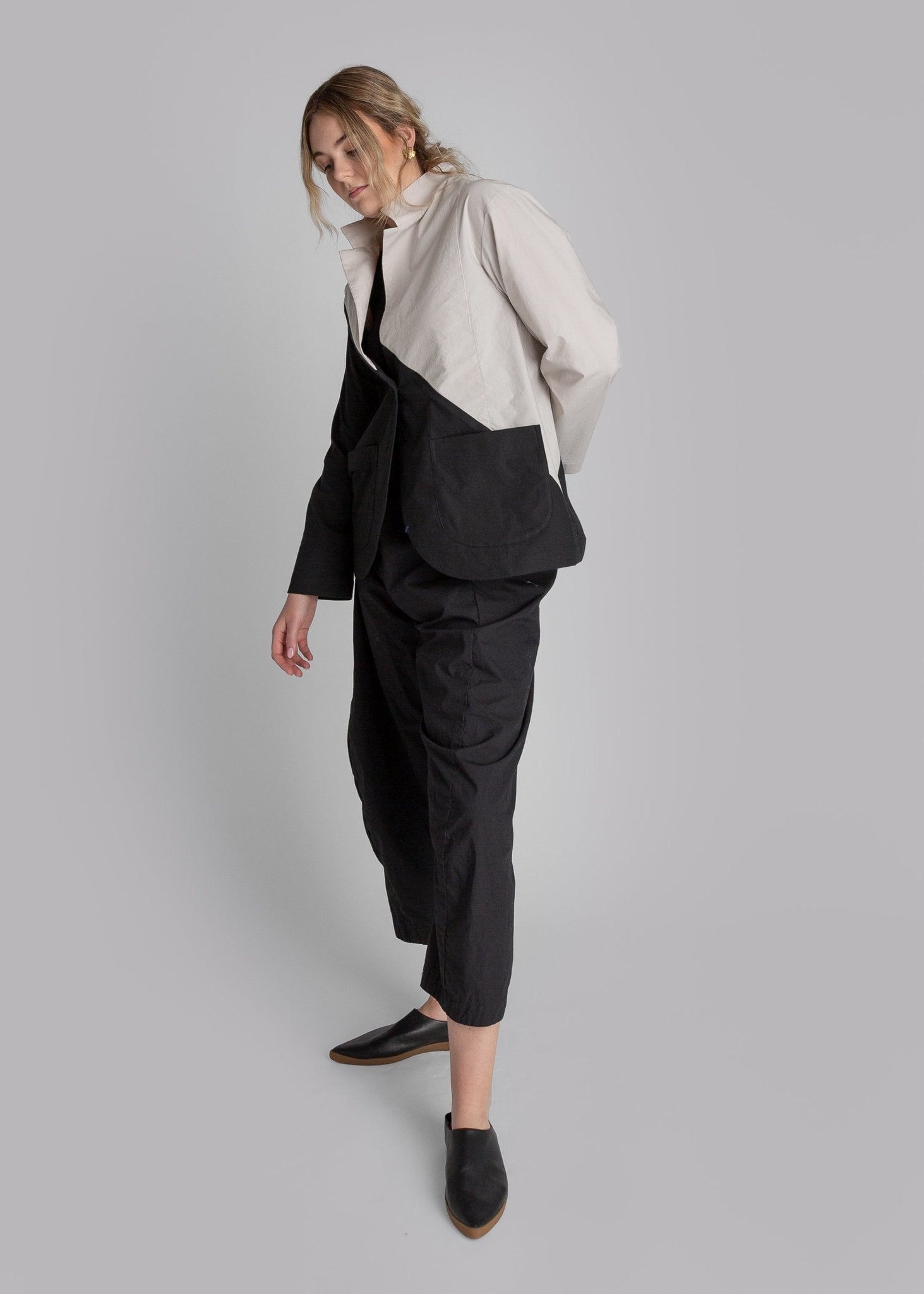 Christina Jacket in Pieced Cotton Poplin