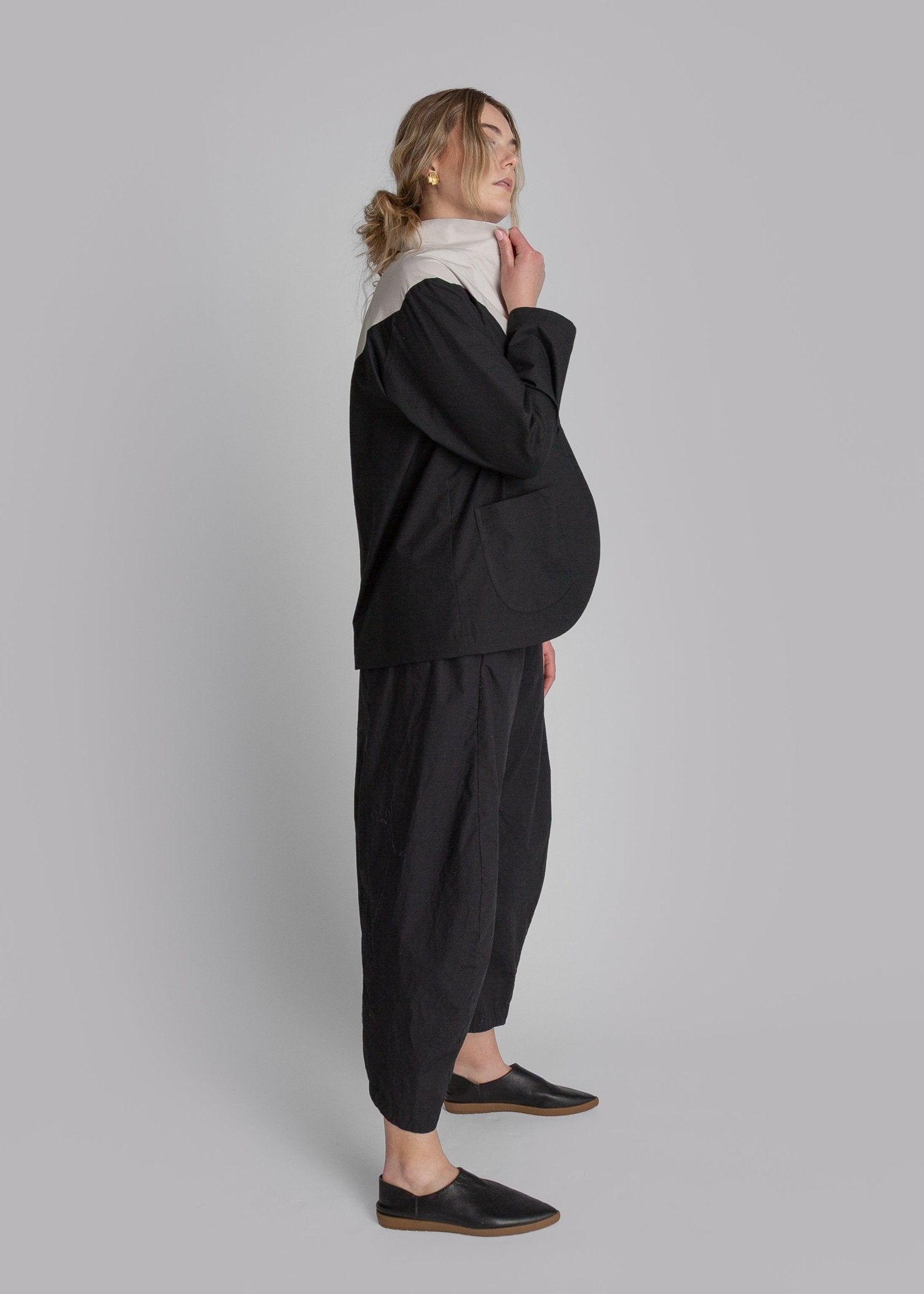 Christina Jacket in Pieced Cotton Poplin