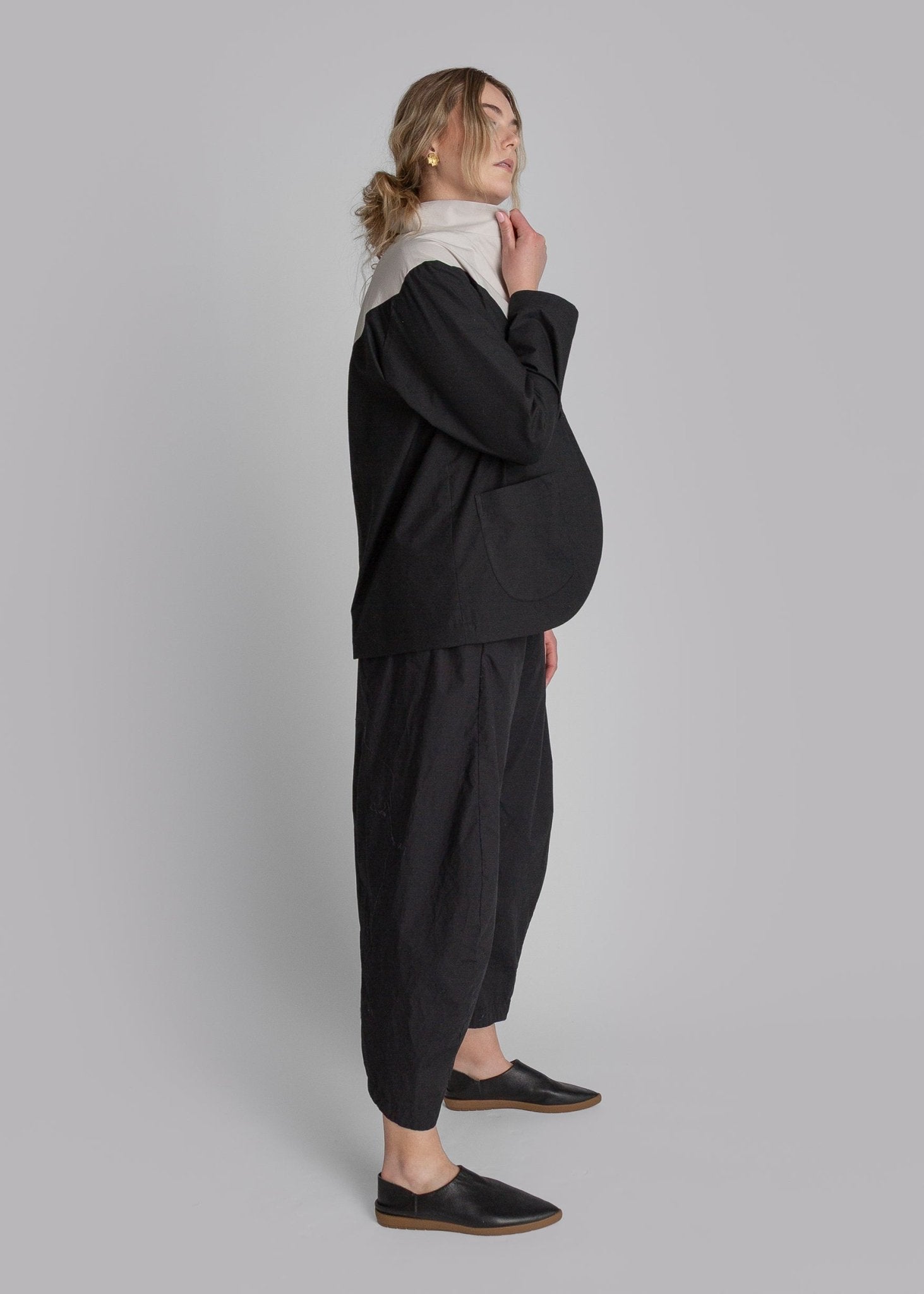 Christina Jacket in Pieced Cotton Poplin