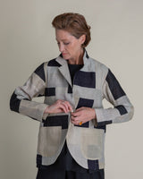 Christina Jacket in Pieced Vintage Japanese Ikats.Pieced & Patchwork