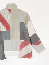 Christina Jacket in Pieced Vintage Linen Mix