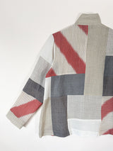 Christina Jacket in Pieced Vintage Linen Mix