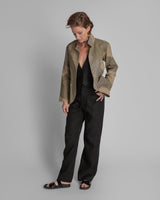 Christina Jacket in Raw Pieced Vintage Japanese LinenChristina Jackets