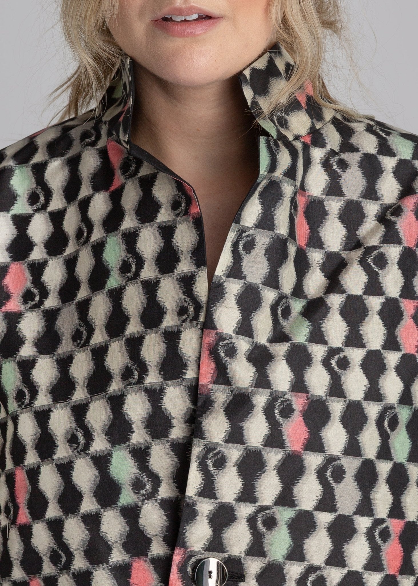 Christina Jacket in Vintage Japanese Silk Ikat