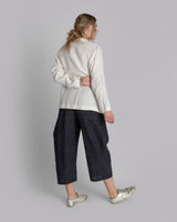 Christina Jacket in White Double Faced Linen