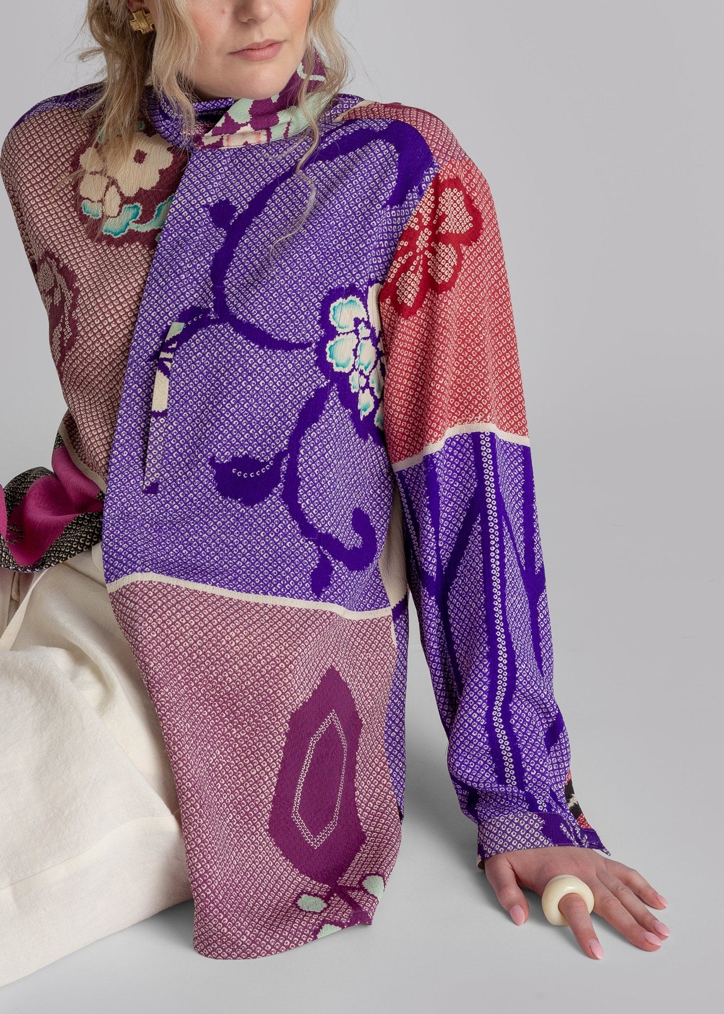 Classic Shirt in Vintage Japanese Silk Sampler