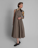 Clay Poplin Long Day DressDay A - Line