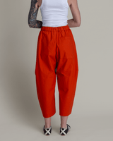Cropped Curve Pant in Persimmon Cotton PoplinCurve Pants