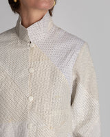 Cropped Omni Jacket in Raw - Pieced Linen IkatCropped Jackets