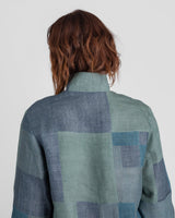 Cropped Omni Jacket in Vintage Japanese Patchworked LinensCropped Jackets
