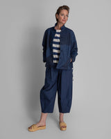 Cropped Omni Jacket in Vintage Raw Piece Japanese LinenCropped Jackets