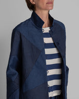 Cropped Omni Jacket in Vintage Raw Piece Japanese LinenCropped Jackets