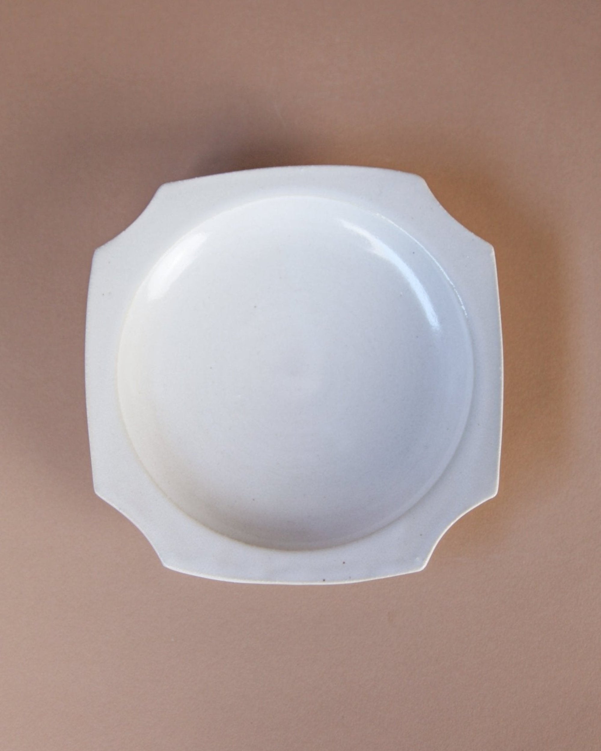 Cross Cut Plate WhiteServeware