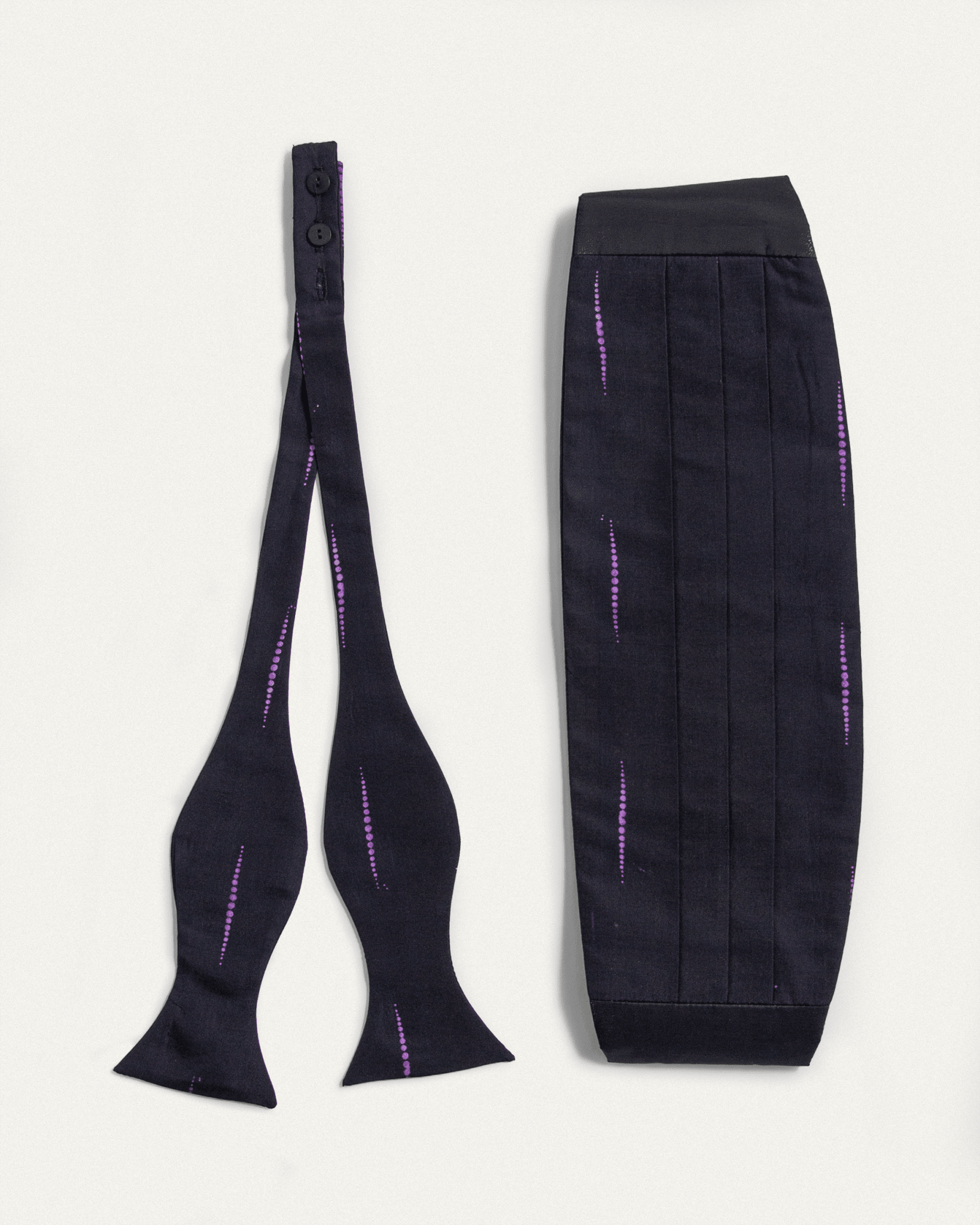 Cummerbund Set in Vintage Japanese Silk - 2Cummerbund Sets
