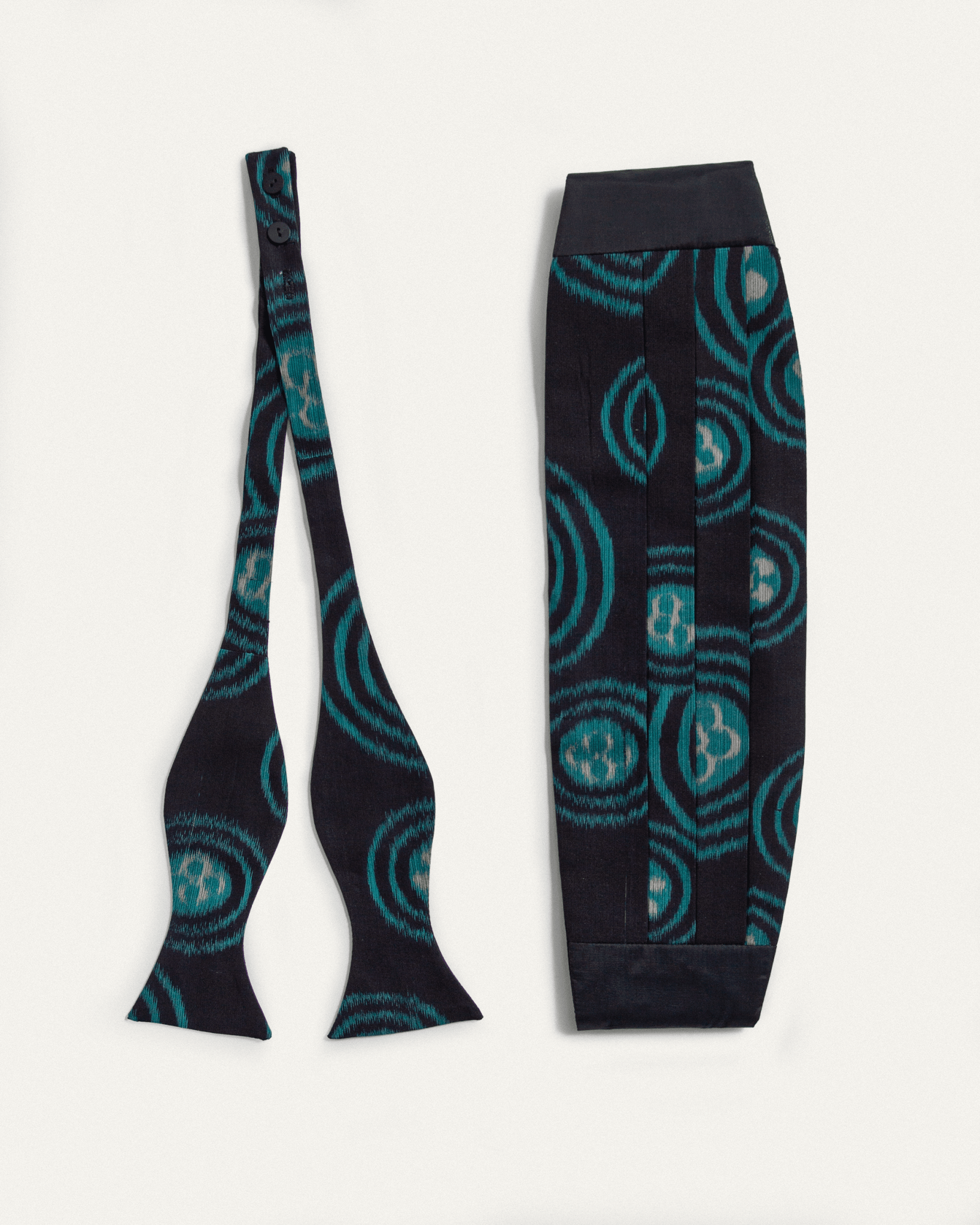 Cummerbund Set in Vintage Japanese Silk - 4Cummerbund Sets