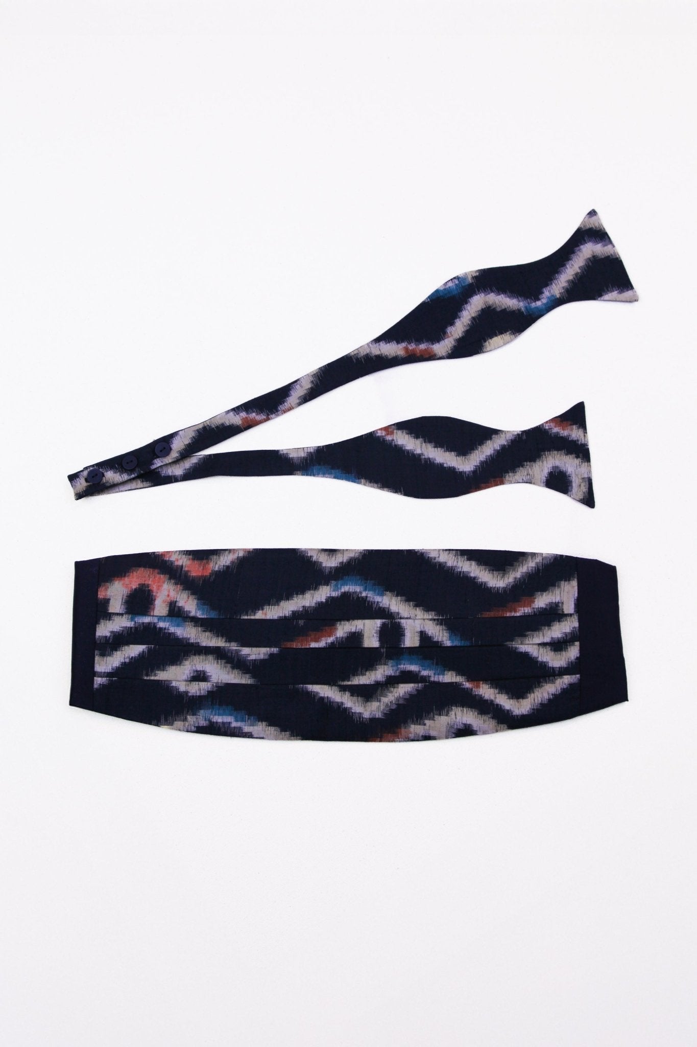 Cummerbund Set in Vintage Japanese Silk - 6