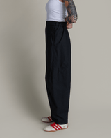 Curve Pant in Black Cotton PoplinCurve Pants