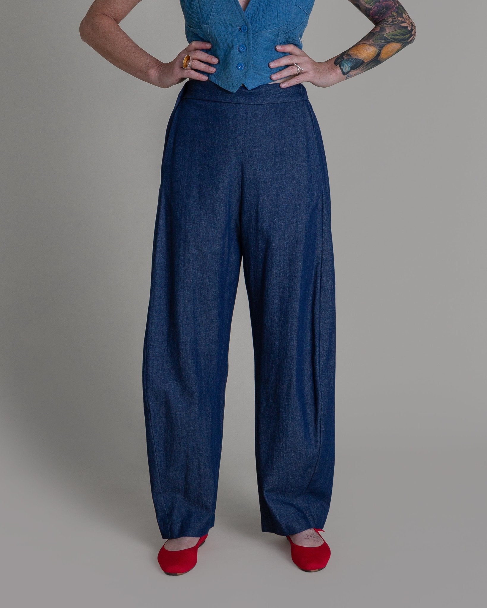 Curve Pant in Denim CottonCurve Pants