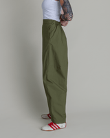 Curve Pant in Green Cotton PoplinCurve Pants